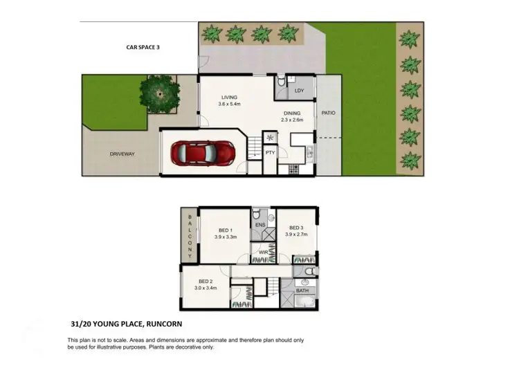 Floorplan of Homely townhouse listing, 31/20 Young place, Runcorn QLD 4113