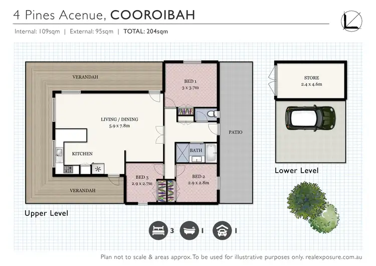 Floorplan of Homely house listing, 4 Pines Avenue, Cooroibah QLD 4565