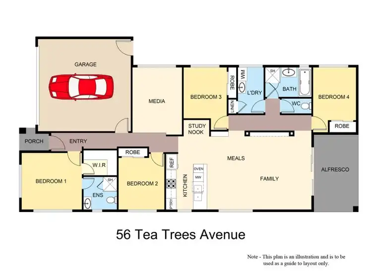 Floorplan of Homely house listing, 56 Tea Tree Avenue, Springfield Lakes QLD 4300