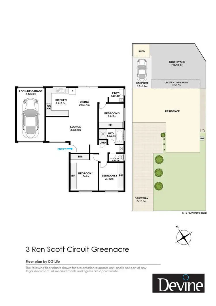 Floorplan of Homely house listing, 3 Ron Scott Circuit, Greenacre NSW 2190