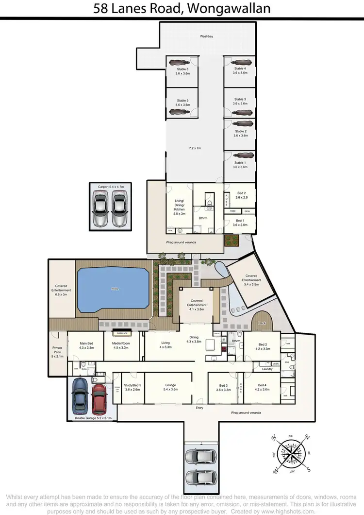 Floorplan of Homely rural property listing, 58 Lanes Road, Wongawallan QLD 4210