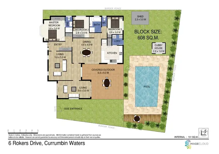 Floorplan of Homely house listing, 6 Roker Drive, Currumbin Waters QLD 4223