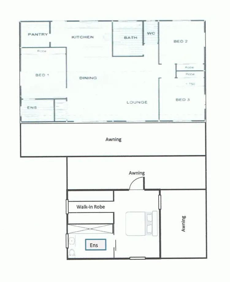 Floorplan of Homely rural property listing, 76 Pine Scrub Road, Kindee NSW 2446