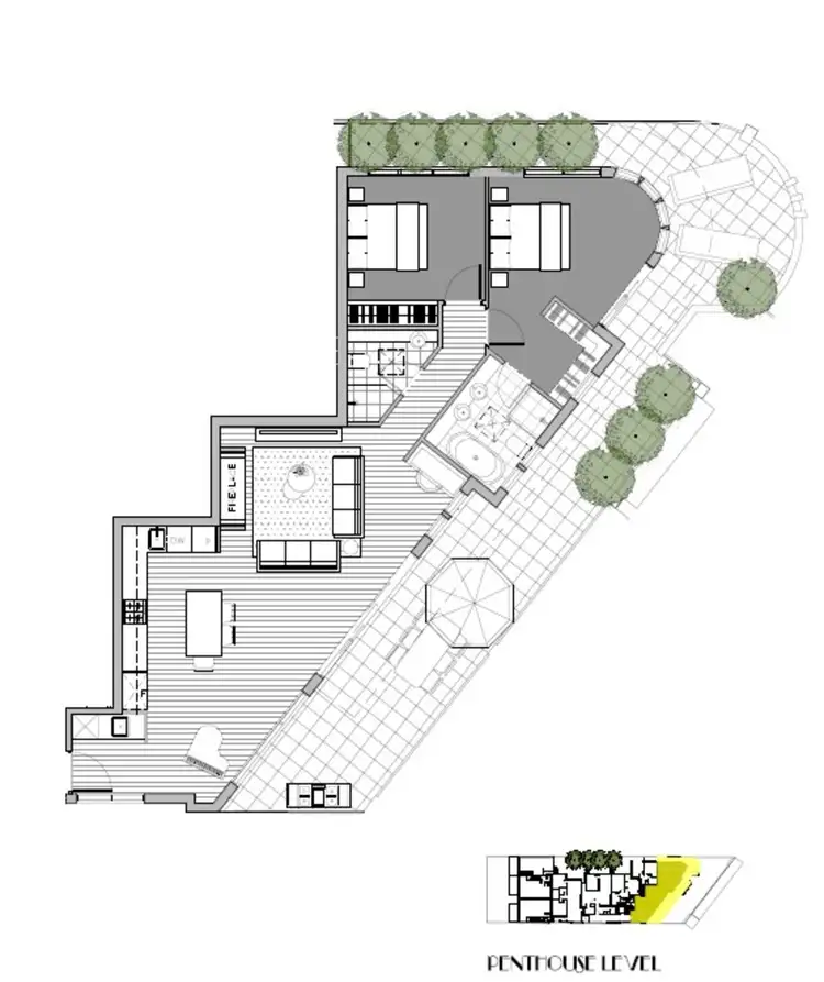 Floorplan of Homely apartment listing, Penthouse/107-109 Upper Heidelberg Rd, Ivanhoe VIC 3079