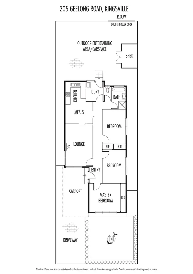 Floorplan of Homely house listing, 205 Geelong Road, Kingsville VIC 3012
