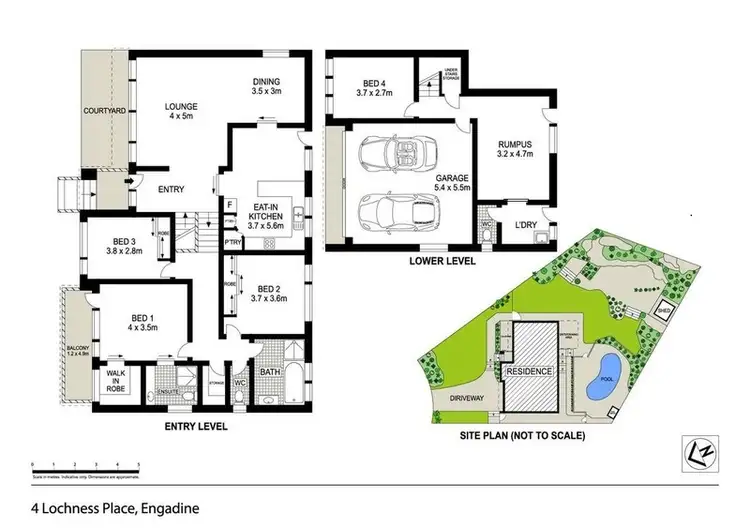 Floorplan of Homely house listing, 4 Lochness Place, Engadine NSW 2233