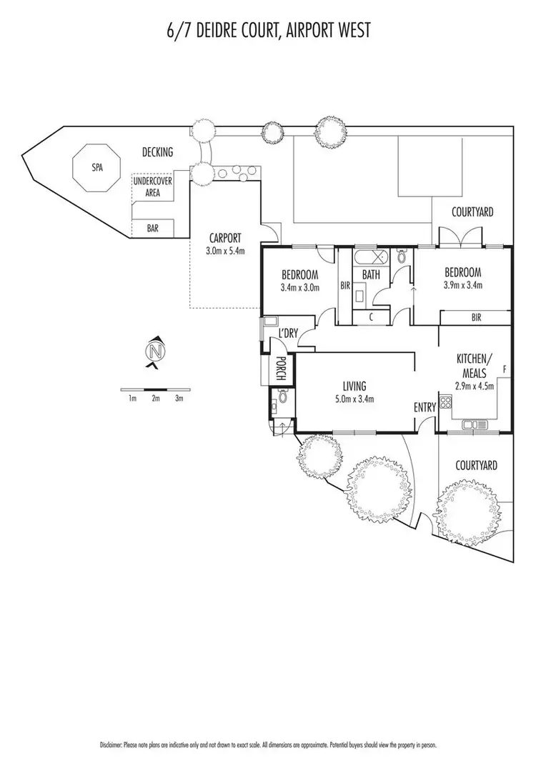Floorplan of Homely villa listing, 6/7 Deidre Court, Airport West VIC 3042
