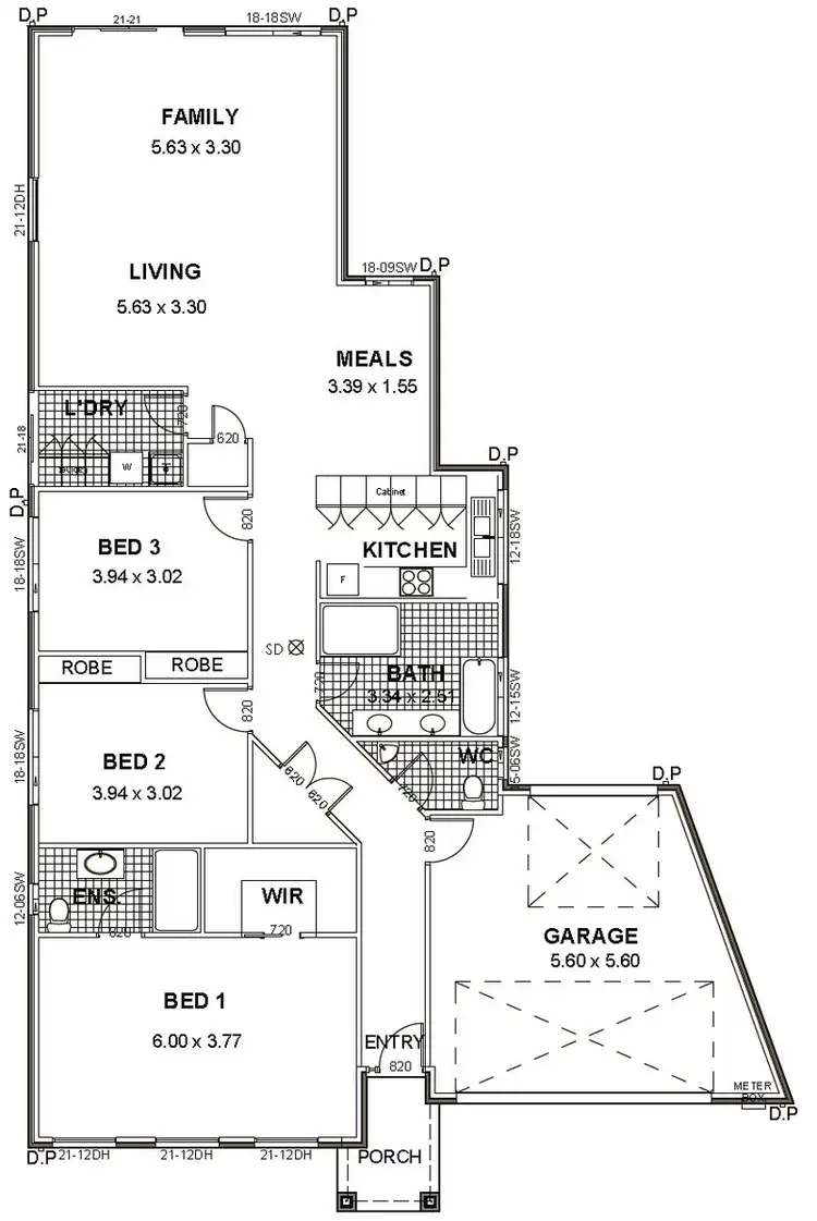 Floorplan of Homely house listing, 59a Johnstone Road, Oaklands Park SA 5046