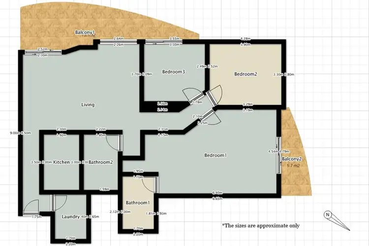 Floorplan of Homely apartment listing, 608/91B Bridge Road, Westmead NSW 2145