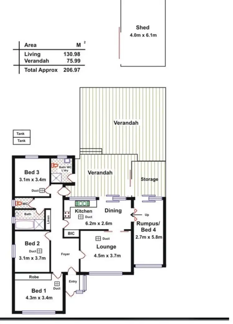 Floorplan of Homely house listing, 40 Robert Ave, Broadview SA 5083