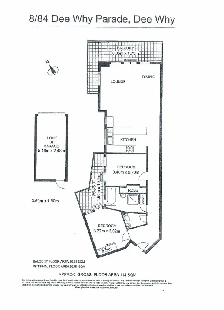 Floorplan of Homely unit listing, 8/84-88 Dee Why Parade, Dee Why NSW 2099