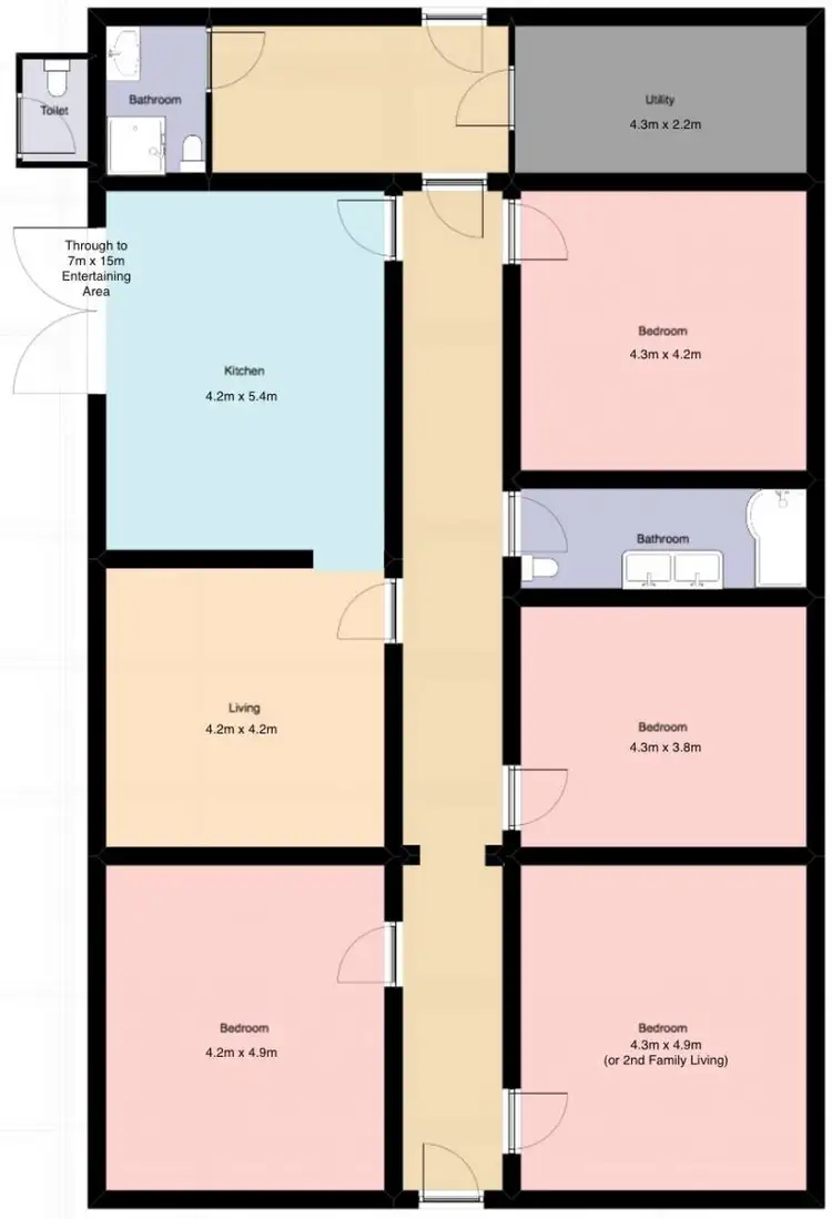 Floorplan of Homely rural property listing, 9 Heatherdale Road, Crystal Brook SA 5523