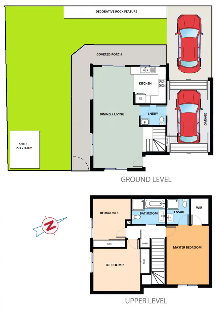 Floorplan of Homely townhouse listing, 6/34-36 Canberra Street, Oxley Park NSW 2760