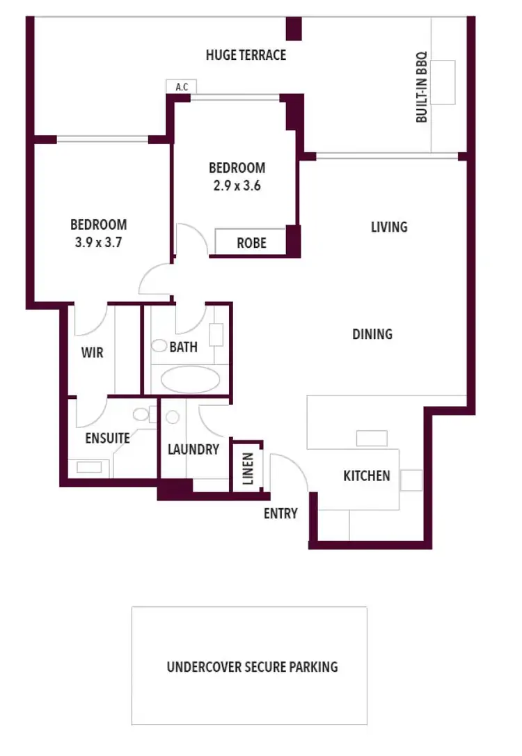 Floorplan of Homely apartment listing, n103/233 Harris Street, Pyrmont NSW 2009