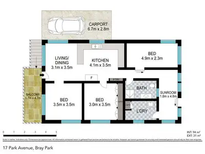 Floorplan of Homely house listing, 17 Park Avenue, Bray Park NSW 2484