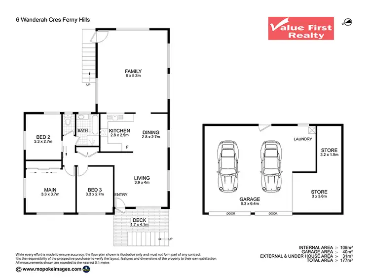 Floorplan of Homely house listing, 6 Wandearah Crescent, Ferny Hills QLD 4055