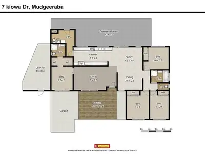 Floorplan of Homely house listing, 7 Kiowa Drive, Mudgeeraba QLD 4213