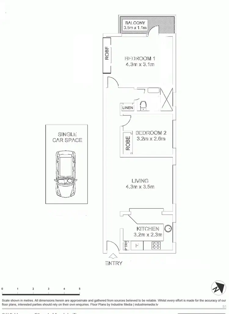 Floorplan of Homely unit listing, 7/10 Henson St, Marrickville NSW 2204