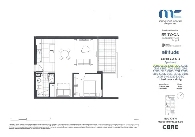 Floorplan of Homely apartment listing, CG05/6 Saunders Close, Macquarie Park NSW 2113