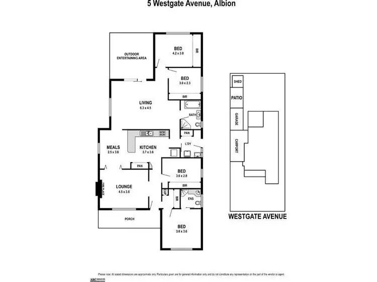 Floorplan of Homely house listing, 5 Westgate Ave, Albion VIC 3020