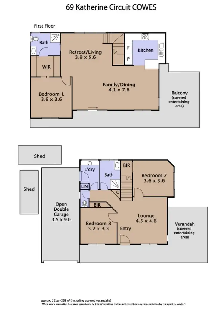 Floorplan of Homely house listing, 69 Katherine Circuit, Cowes VIC 3922