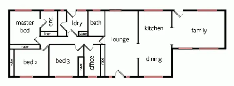 Floorplan of Homely house listing, 55 Churchill Road, Horsham VIC 3400