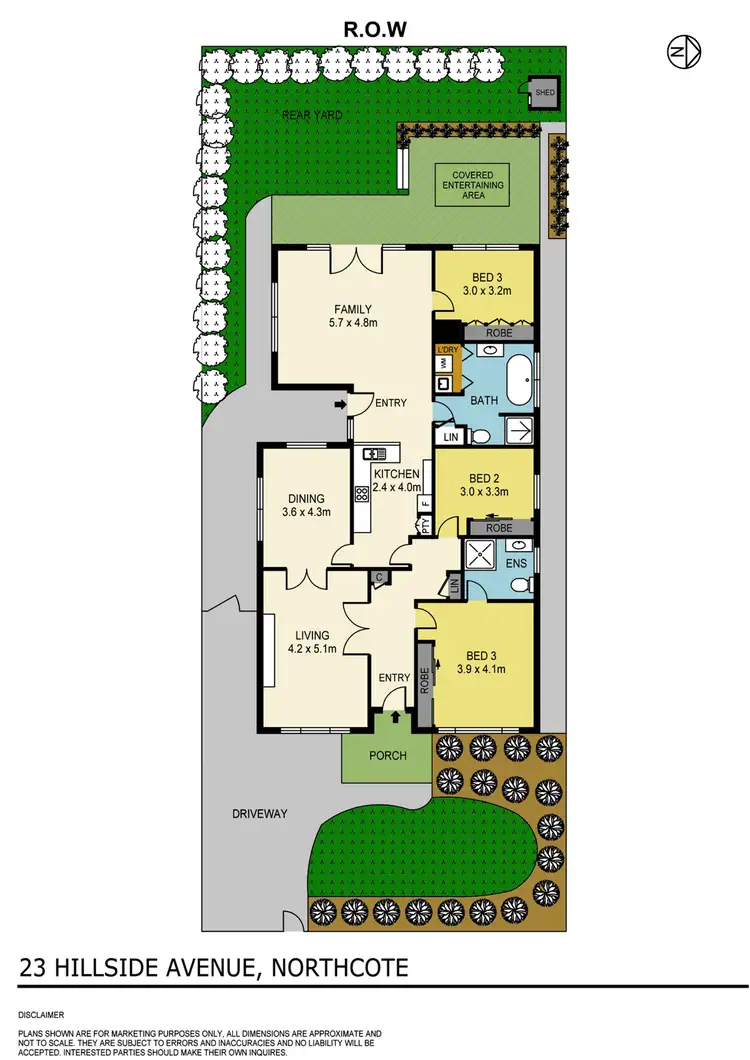Floorplan of Homely house listing, 23 Hillside Avenue, Northcote VIC 3070
