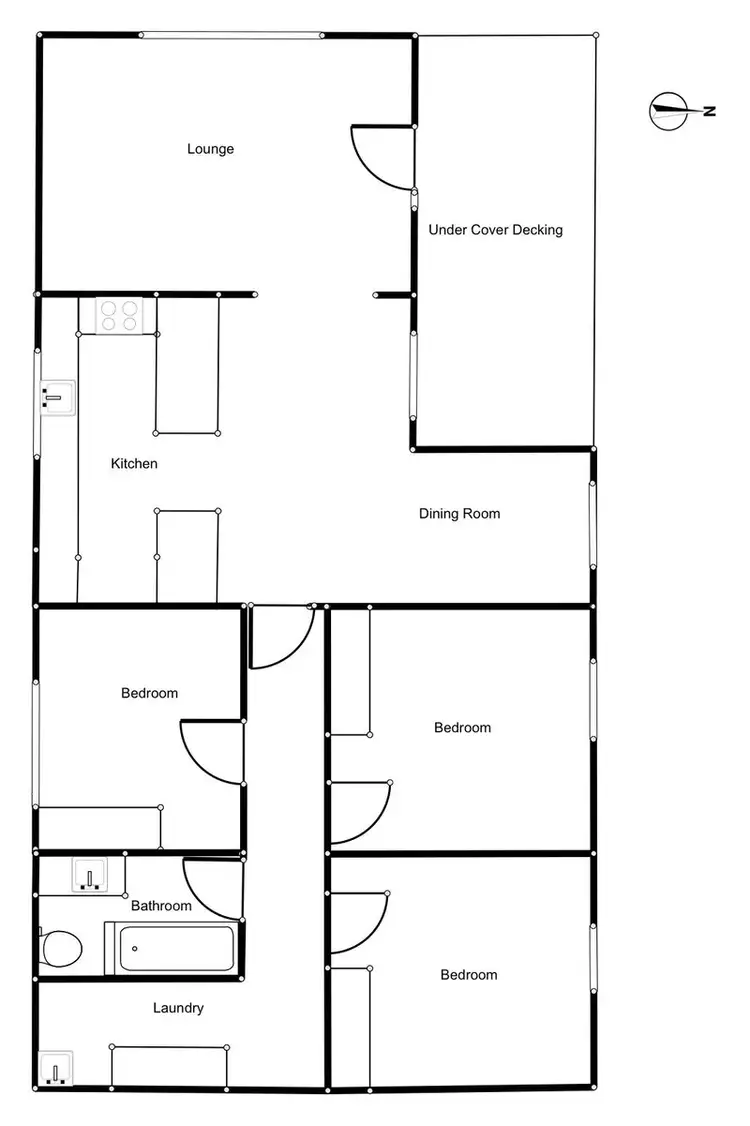 Floorplan of Homely house listing, 68 Lafayette St, Traralgon VIC 3844