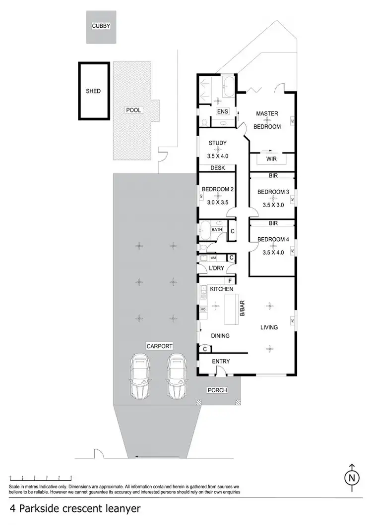 Floorplan of Homely house listing, 4 Parkside Crescent, Leanyer NT 812