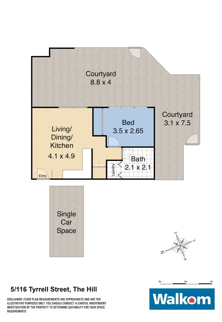 Floorplan of Homely unit listing, 5/116 Tyrrell Street, The Hill NSW 2300