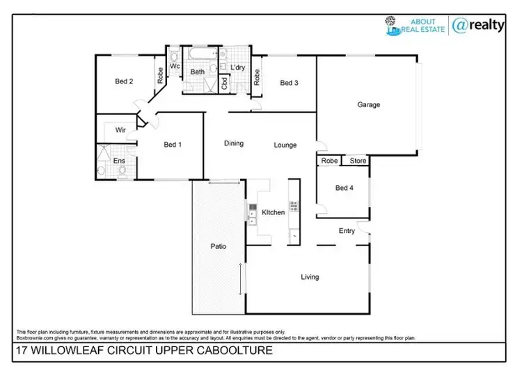 Floorplan of Homely house listing, 17 Willowleaf Circuit, Upper Caboolture QLD 4510