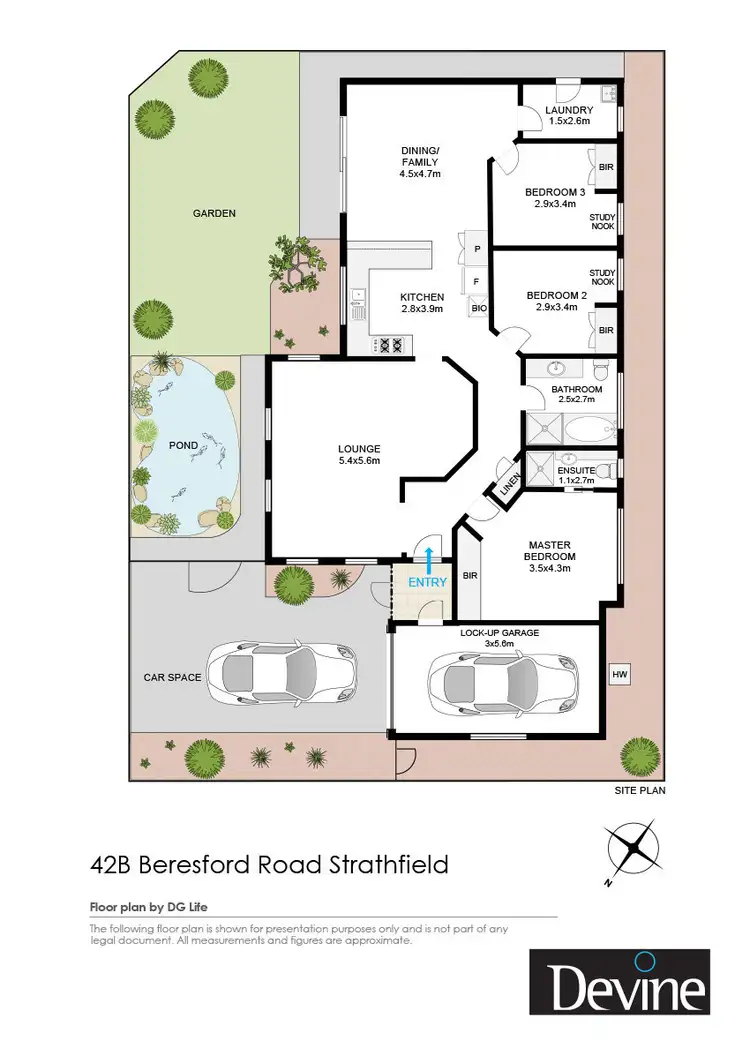 Floorplan of Homely villa listing, 42B Beresford Road, Strathfield NSW 2135