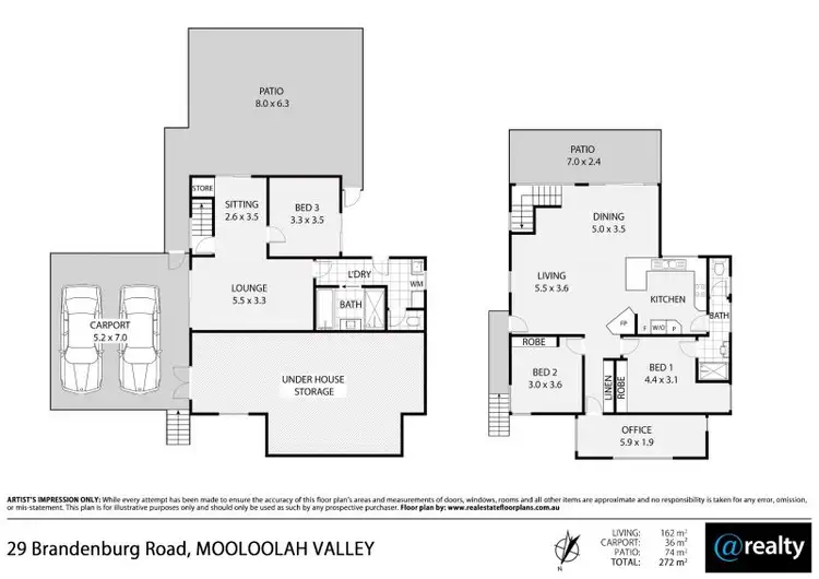 Floorplan of Homely house listing, 29 Brandenburg Road, Mooloolah Valley QLD 4553