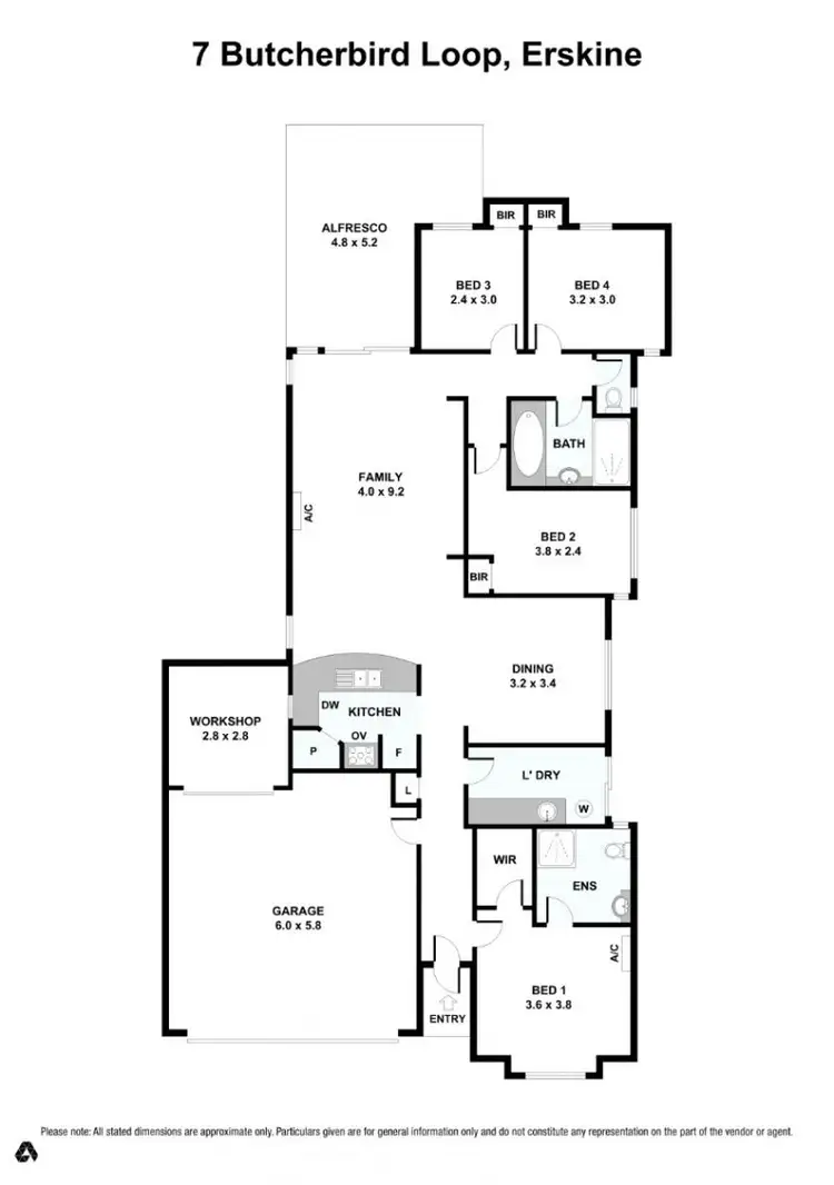 Floorplan of Homely house listing, 7 Butcherbird Loop, Erskine WA 6210