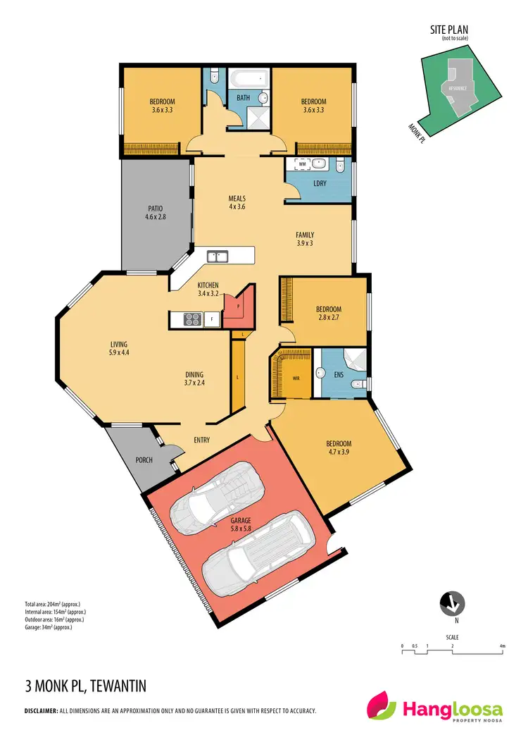Floorplan of Homely house listing, 3 Monk Place, Tewantin QLD 4565