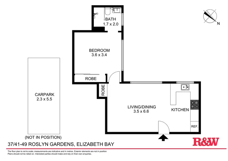 Floorplan of Homely apartment listing, 37/41-49 Roslyn Gardens, Elizabeth Bay NSW 2011