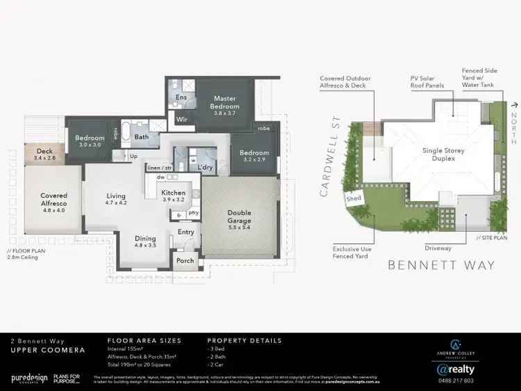 Floorplan of Homely semi-detached listing, 2/2 Bennett Way, Upper Coomera QLD 4209