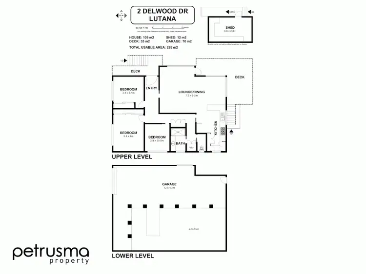 Floorplan of Homely house listing, 2 Delwood Drive, Lutana TAS 7009