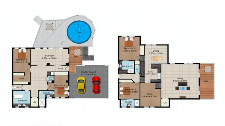 Floorplan of Homely house listing, 104 Plateau Crescent, Carrara QLD 4211