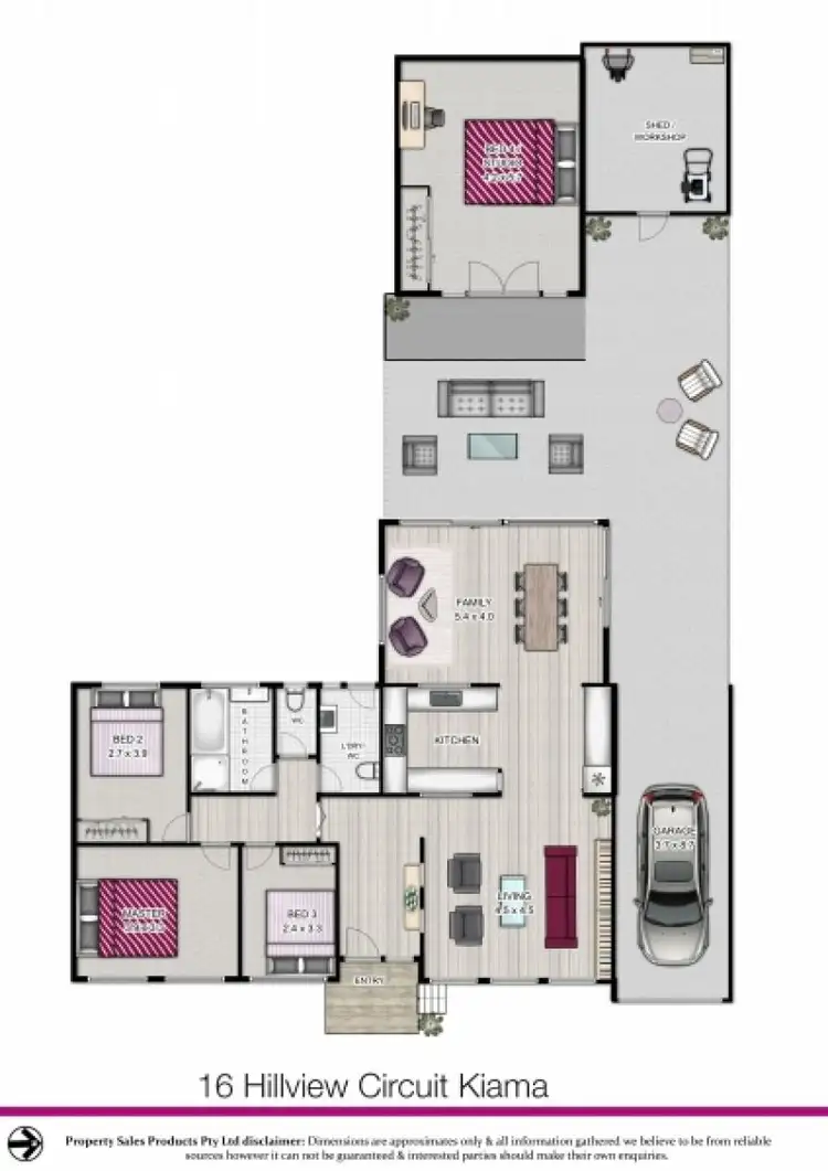 Floorplan of Homely house listing, 16 Hillview Circuit, Kiama NSW 2533