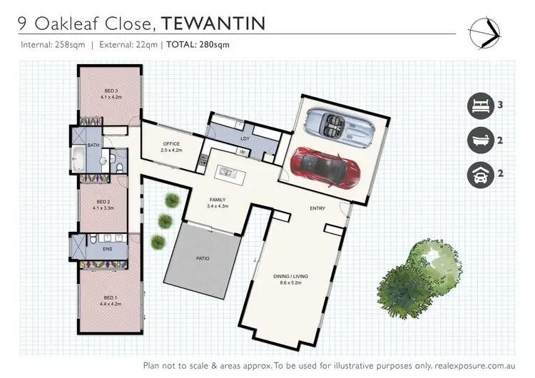 Floorplan of Homely house listing, 9 Oakleaf Close, Tewantin QLD 4565