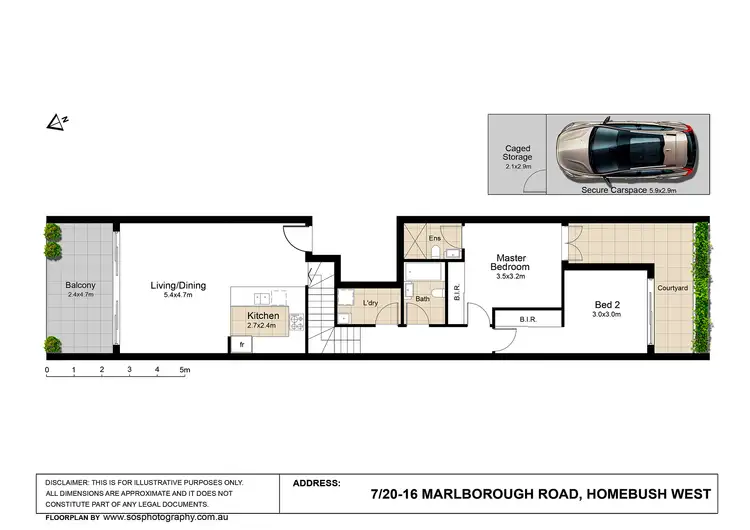 Floorplan of Homely apartment listing, 7/20-26 Marlborough Road, Homebush West NSW 2140