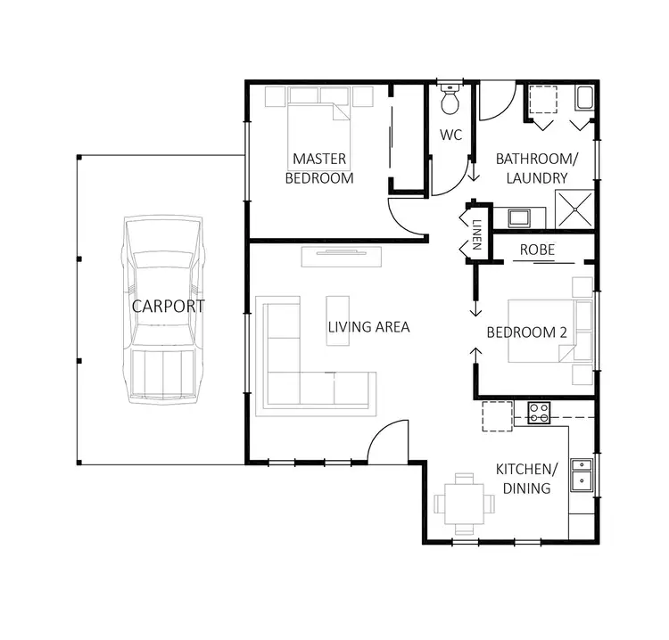 Floorplan of Homely retirement listing, 139/761 McIvor Highway, Junortoun VIC 3551