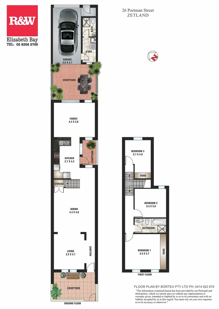 Floorplan of Homely house listing, 26 Portman Street, Zetland NSW 2017