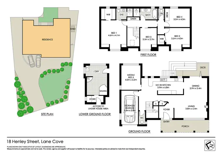 Floorplan of Homely house listing, 18 Henley Street, Lane Cove NSW 2066