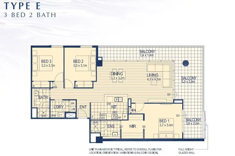 Floorplan of Homely apartment listing, 402/1 Harper Terrace, South Perth WA 6151