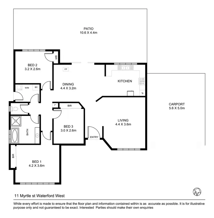Floorplan of Homely house listing, 11 MYRTLE STREET, Waterford West QLD 4133