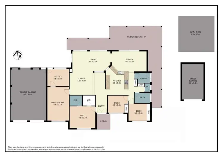 Floorplan of Homely house listing, 45 Alice Dixon Drive, Flaxton QLD 4560