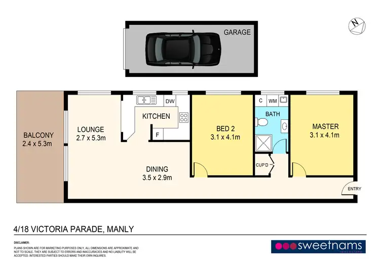 Floorplan of Homely apartment listing, 4/18-20 Victoria Parade, Manly NSW 2095