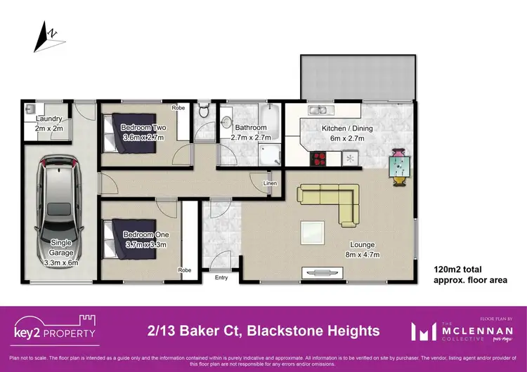 Floorplan of Homely unit listing, 2/13 Baker Court, Blackstone Heights TAS 7250